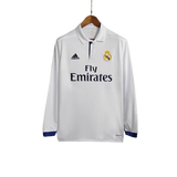 Camisa Real Madrid 16/17 Home Manga Longa - Retrô Masculina