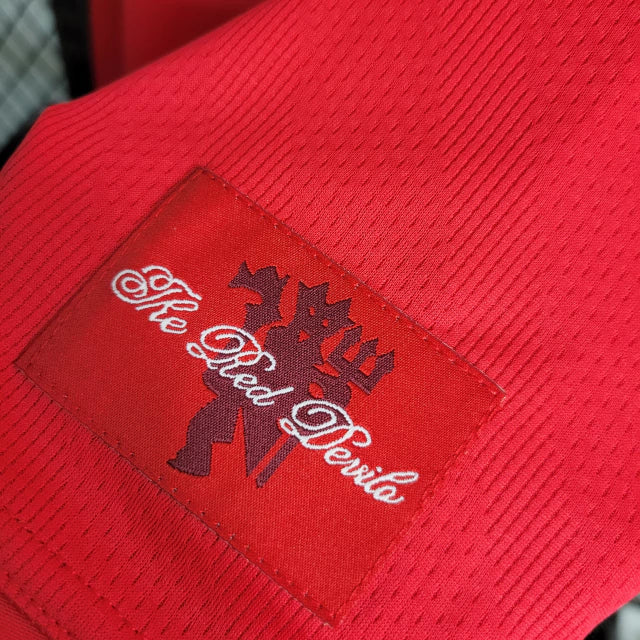 Camisa Manchester United 07/08 Home Manga Longa - Retrô Masculina