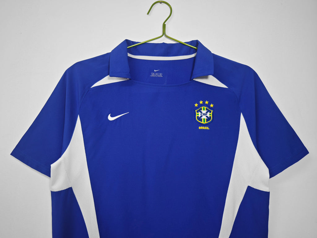 Camisa Seleção brasileira Nike 2002/03 Azul - Versão Retrô - Masculina