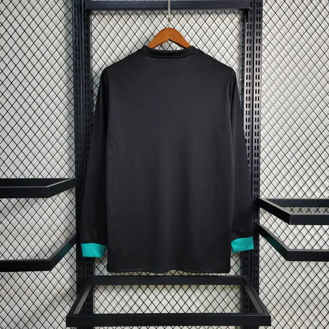 Camisa Real Madrid 17/18 Away Manga Longa - Retrô Masculina