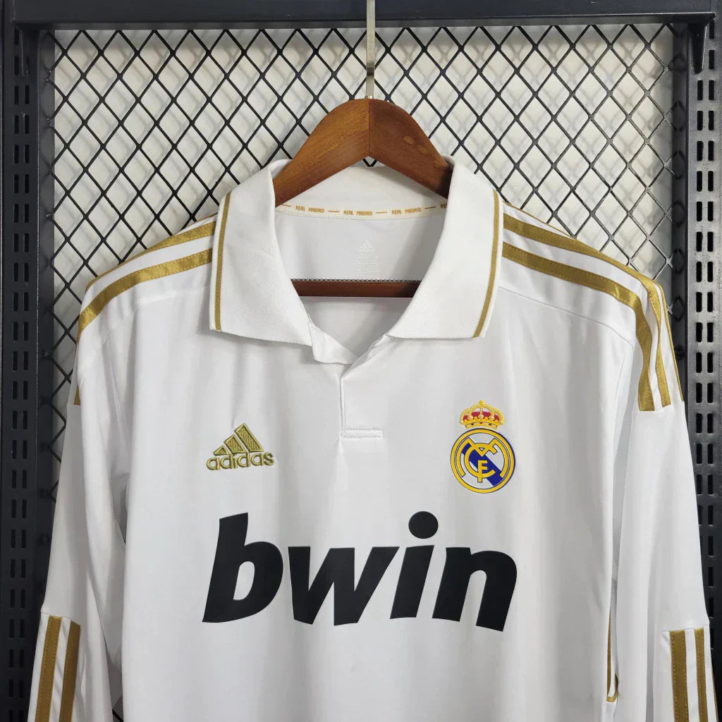 Camisa Real Madrid 11/12 Home Manga Longa - Retrô Masculina