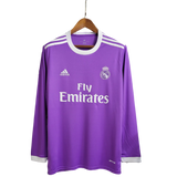 Camisa Real Madrid 16/17 Away Manga Longa - Retrô Masculina