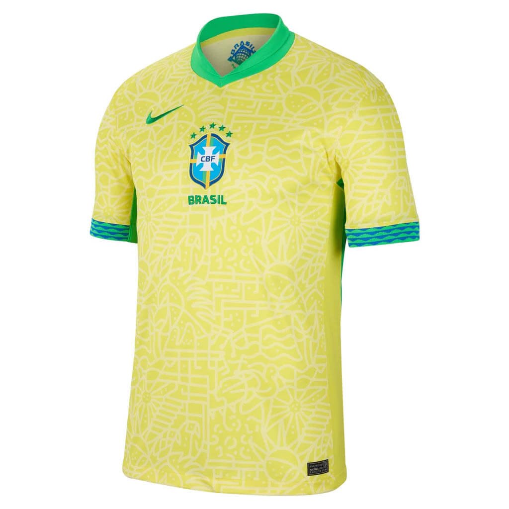 Camisa Seleção Brasil I 2025 Nike Copa América Masculina- Amarela