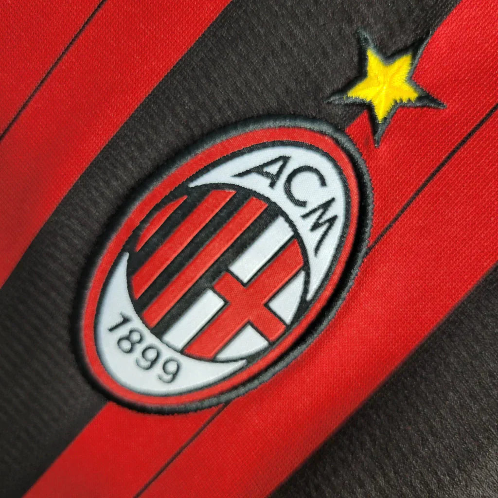 Camisa Milan 13/14 Home Manga Longa - Retrô Masculina