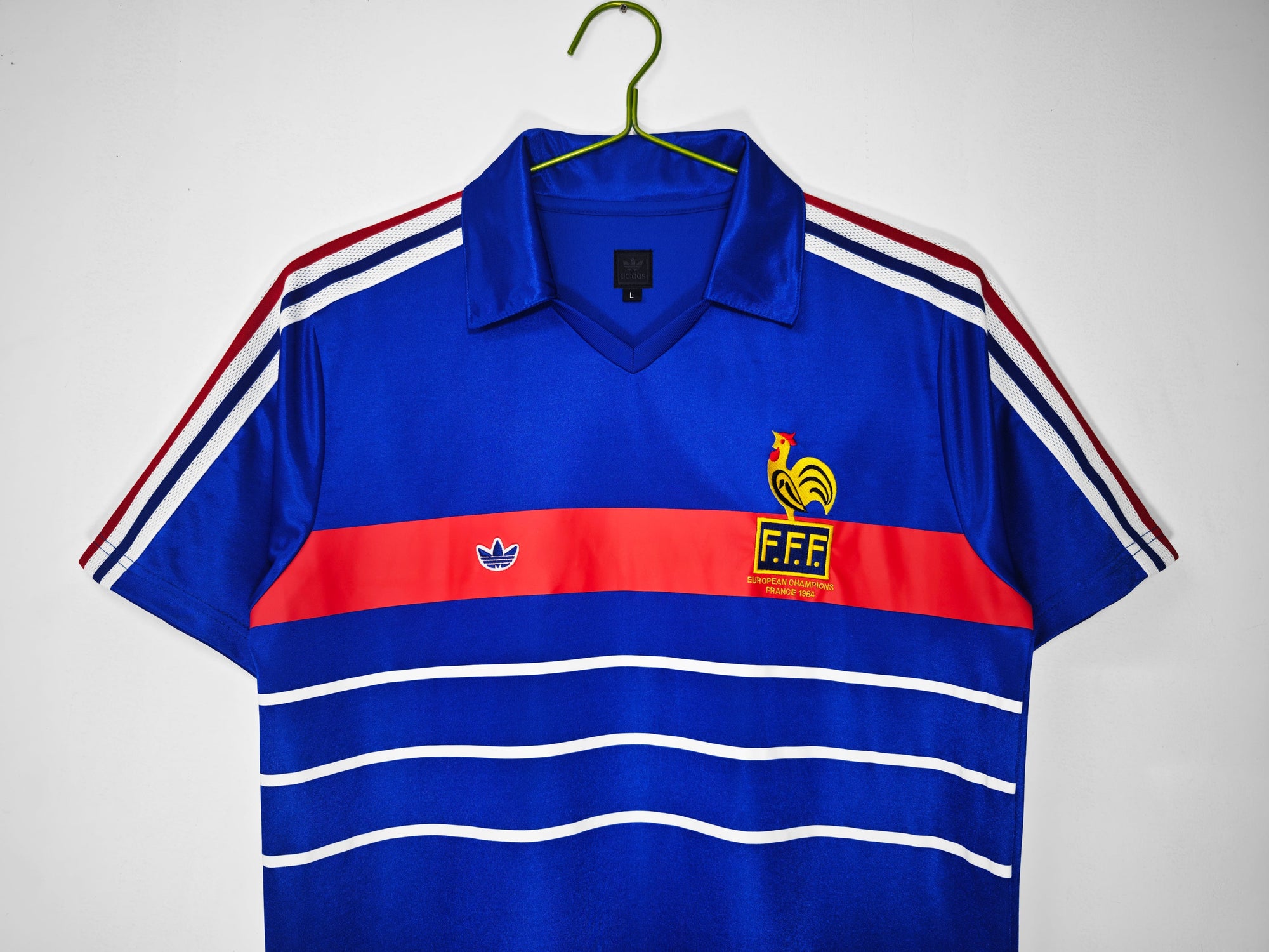 Camisa Seleção da França 1998/99 Adidas - Versão Retrô - Azul - Masculina