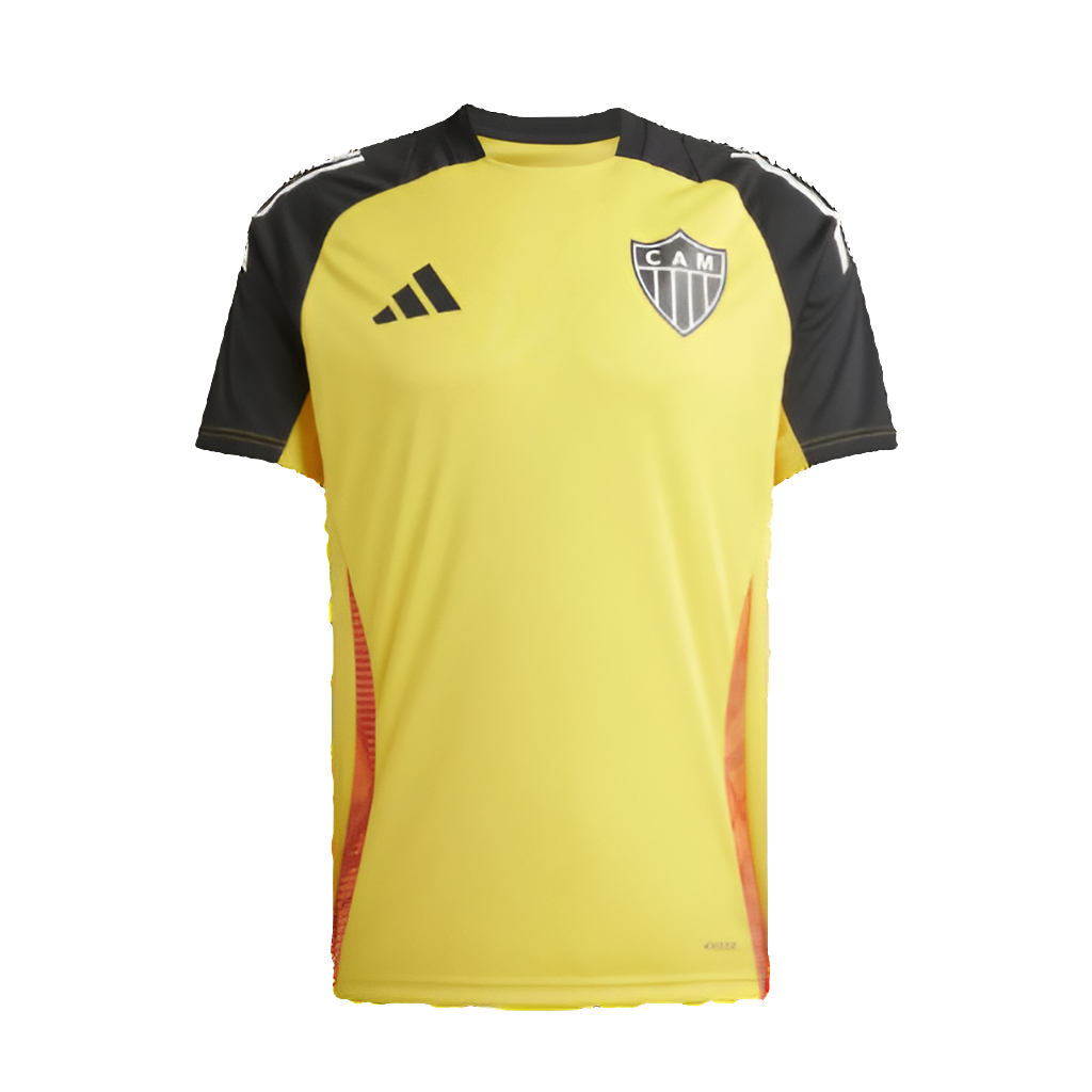 Camisa Atlético Mineiro Treino 25/26 - Masculino - Amarela e Preto
