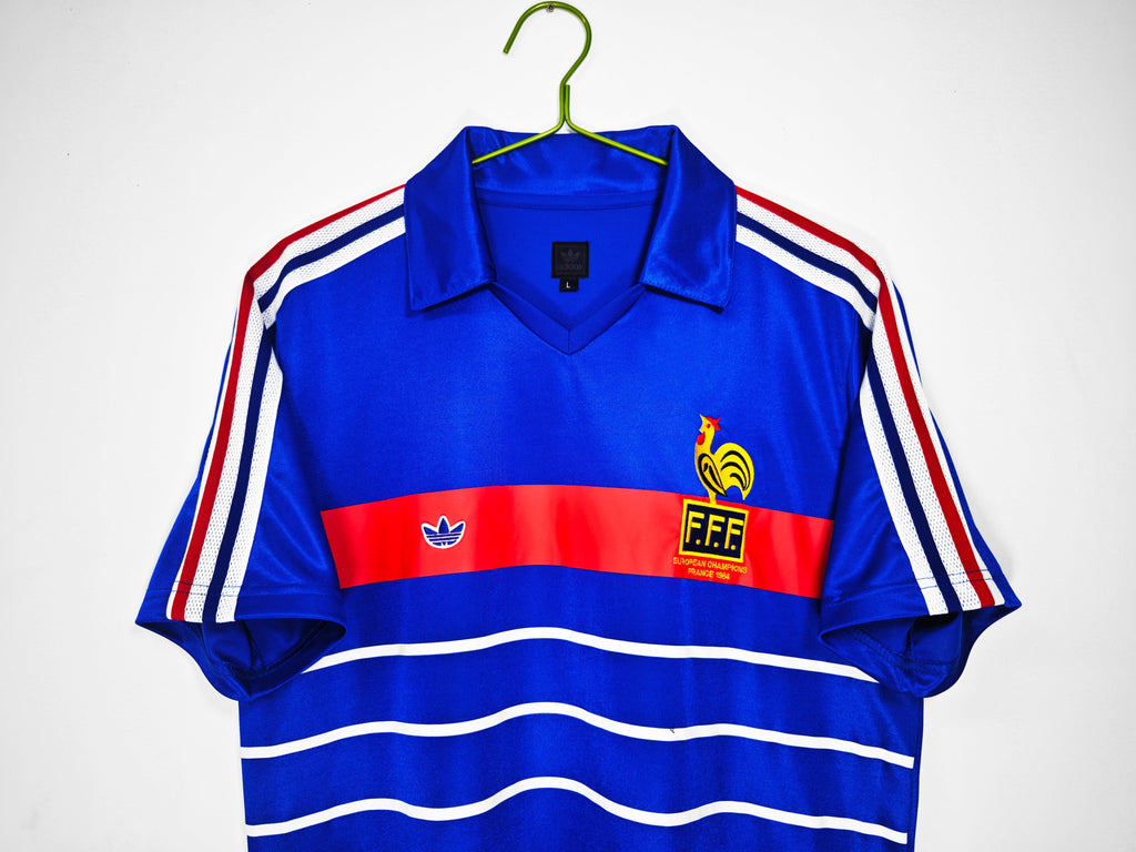 Camisa Seleção França Home 1984/1985 - Versão Retrô - Masculina