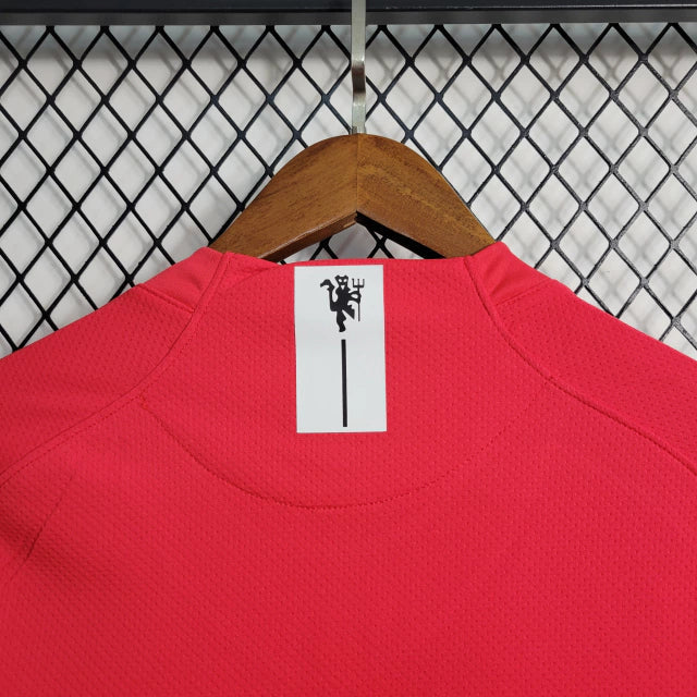 Camisa Manchester United 07/08 Home Manga Longa - Retrô Masculina