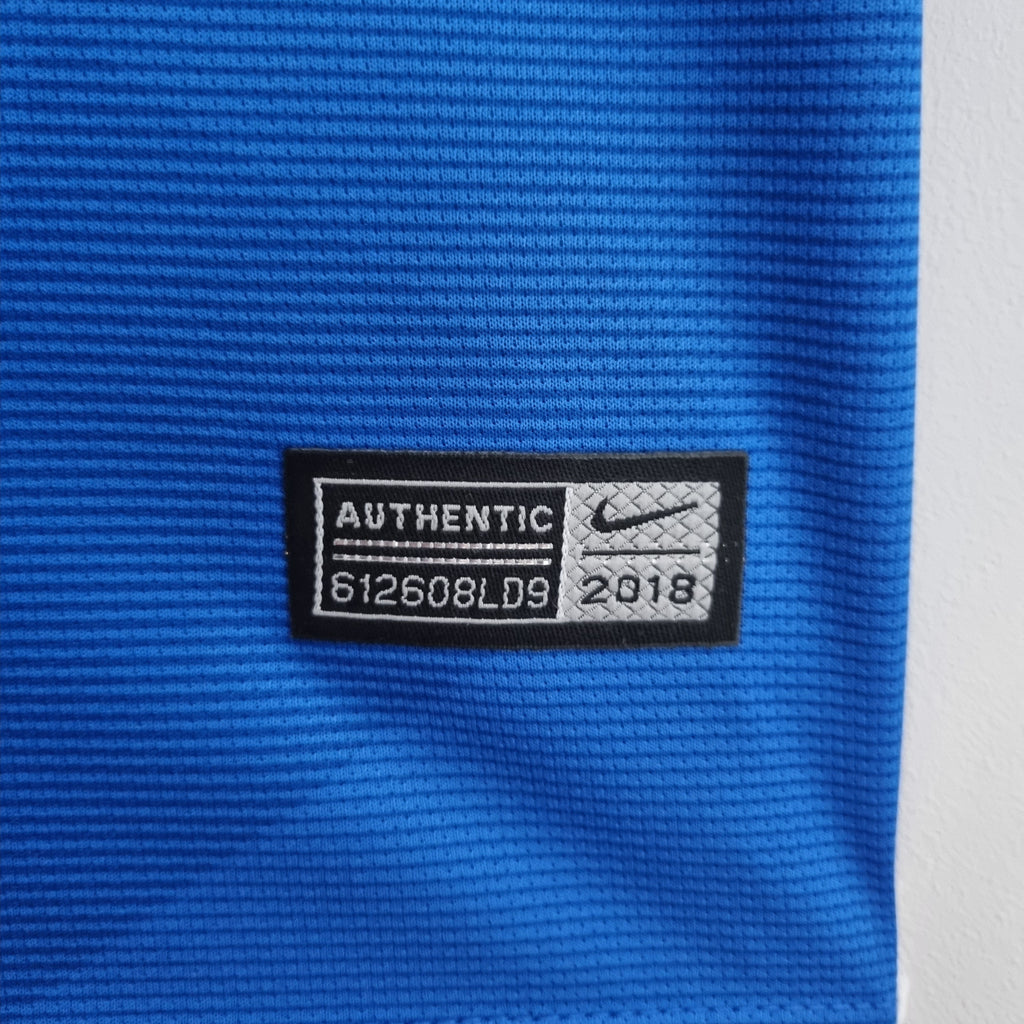 Camisa Retrô 2018 Seleção Brasileira II Nike Masculina - Azul