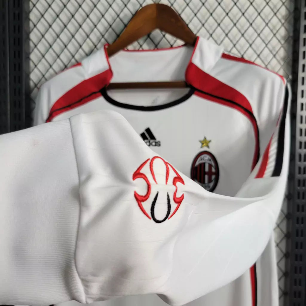 Camisa Milan 06/07 Away Manga Longa - Retrô Masculina