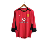 Camisa Manchester United 04/06 Home Manga Longa - Retrô Masculina