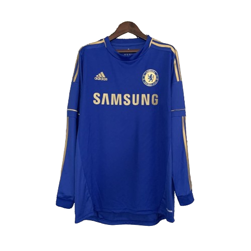 Camisa Chelsea 12/13 Home Manga Longa - Retrô Masculina