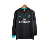 Camisa Real Madrid 17/18 Away Manga Longa - Retrô Masculina