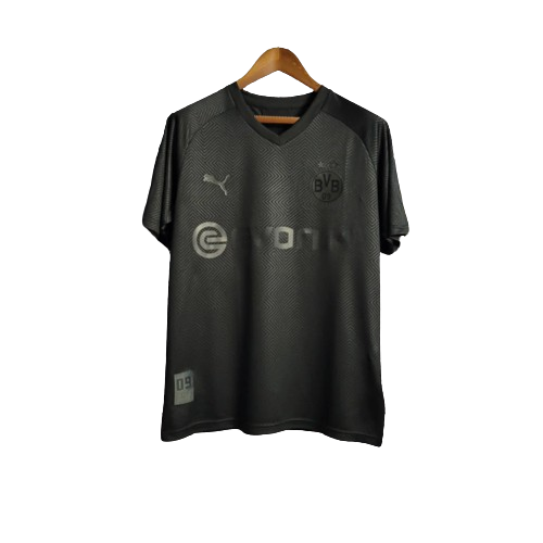 Camisa Borussia Dortmund 19/20 Edição Especial 110 Anos All Black - Retrô Masculina