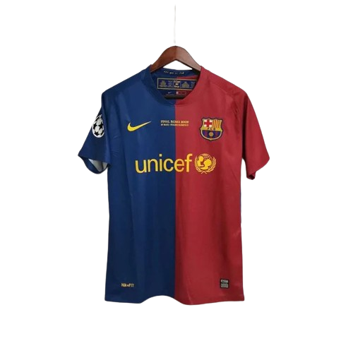 Camisa Barcelona 08/09 Home UCL - Retrô Masculina