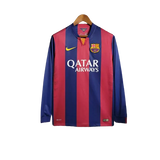Camisa Barcelona 14/15 Home Manga Longa - Retrô Masculina