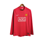 Camisa Manchester United 07/08 Home Manga Longa - Retrô Masculina