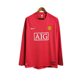 Camisa Manchester United 07/08 Home Manga Longa - Retrô Masculina