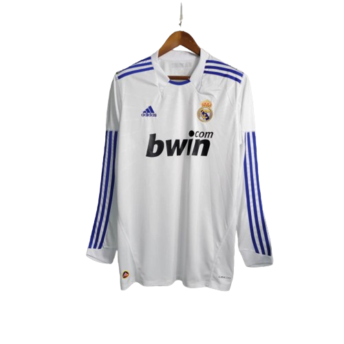 Camisa Real Madrid 10/11 Home Manga Longa - Retrô Masculina