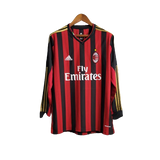 Camisa Milan 13/14 Home Manga Longa - Retrô Masculina
