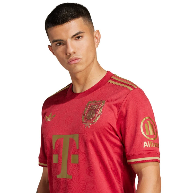 Camisa Bayern De Munique 25/26 Edição 125 Anos Vermelha - Torcedor Masculina