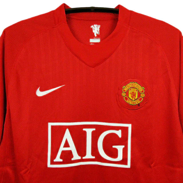 Camisa Manchester United 07/08 Home - Retrô Masculina